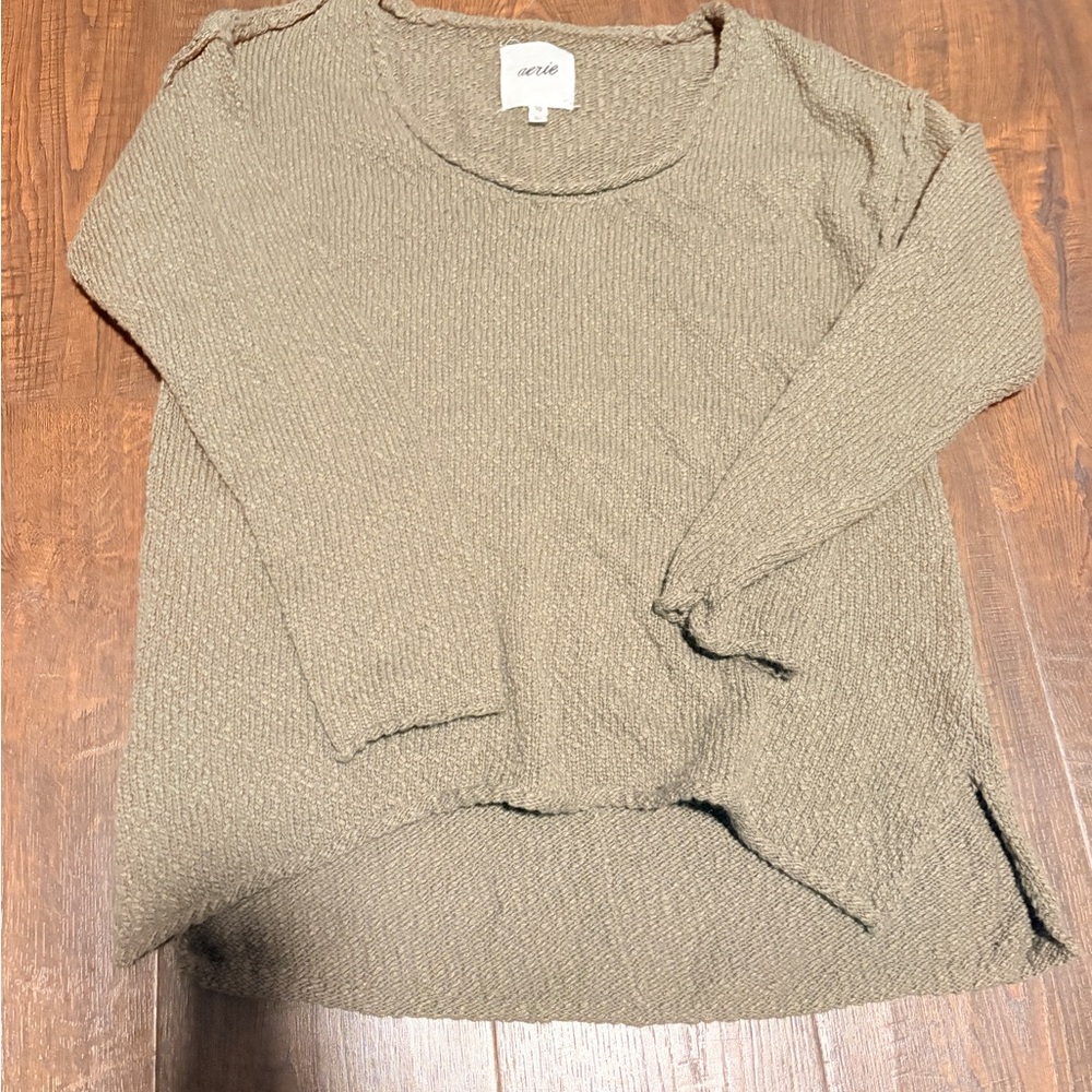 Aerie Olive Knit Top